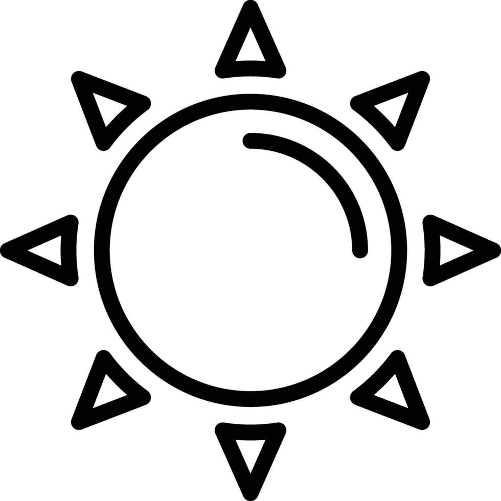 icono de vector de sol