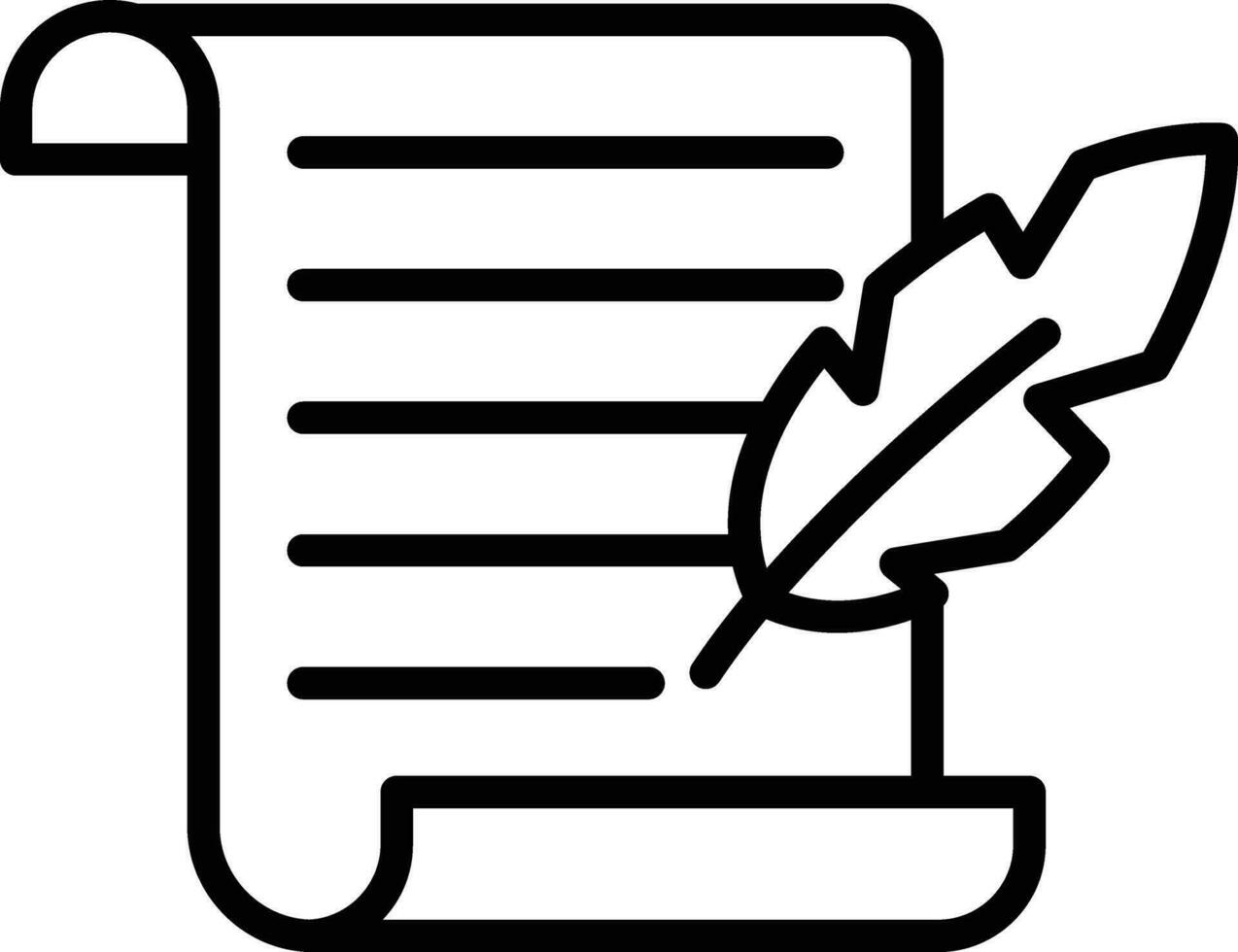 Scroll Paper Vector Icon