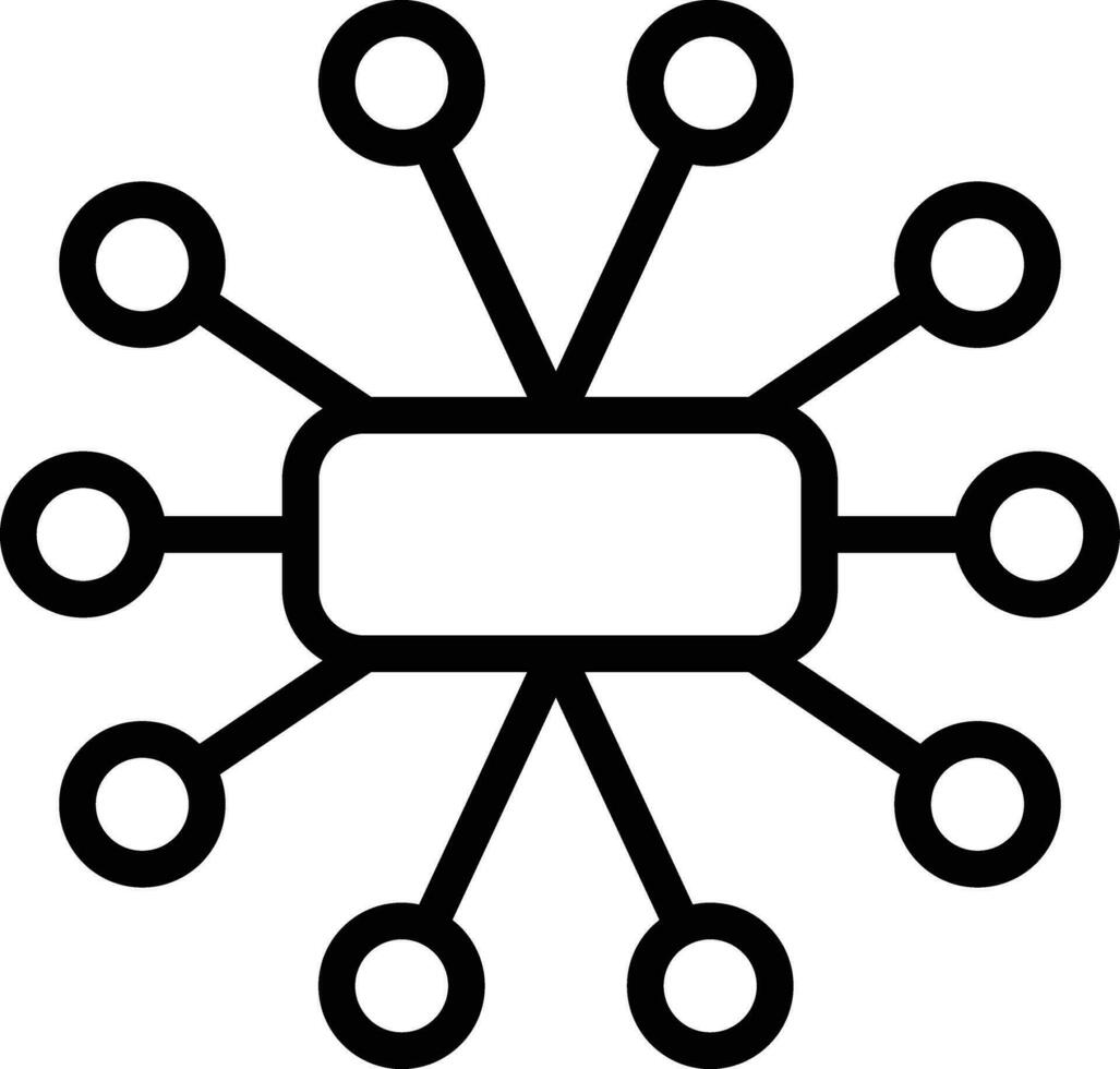 Mind Map Vector Icon