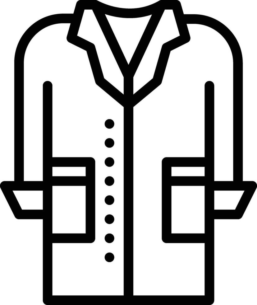 laboratorio Saco vector icono