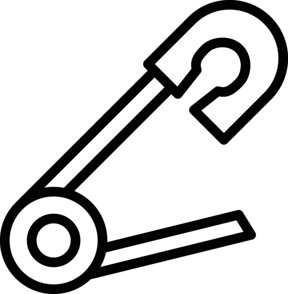 Safety Pin Vector Icon