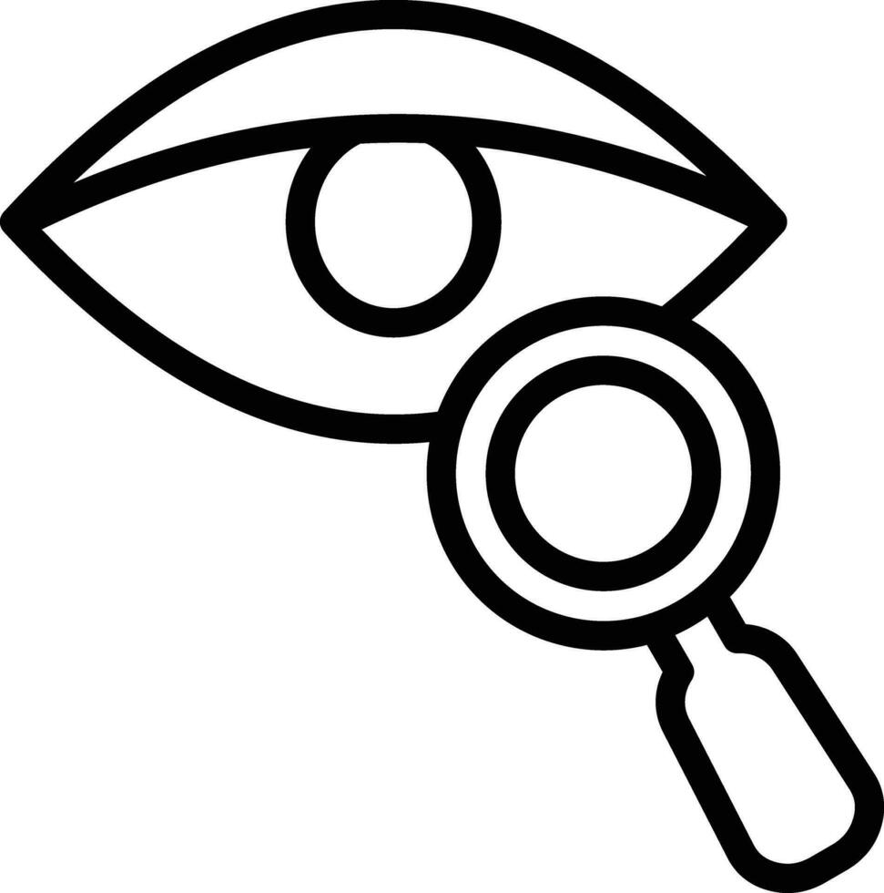 Eye Examination Vector Icon