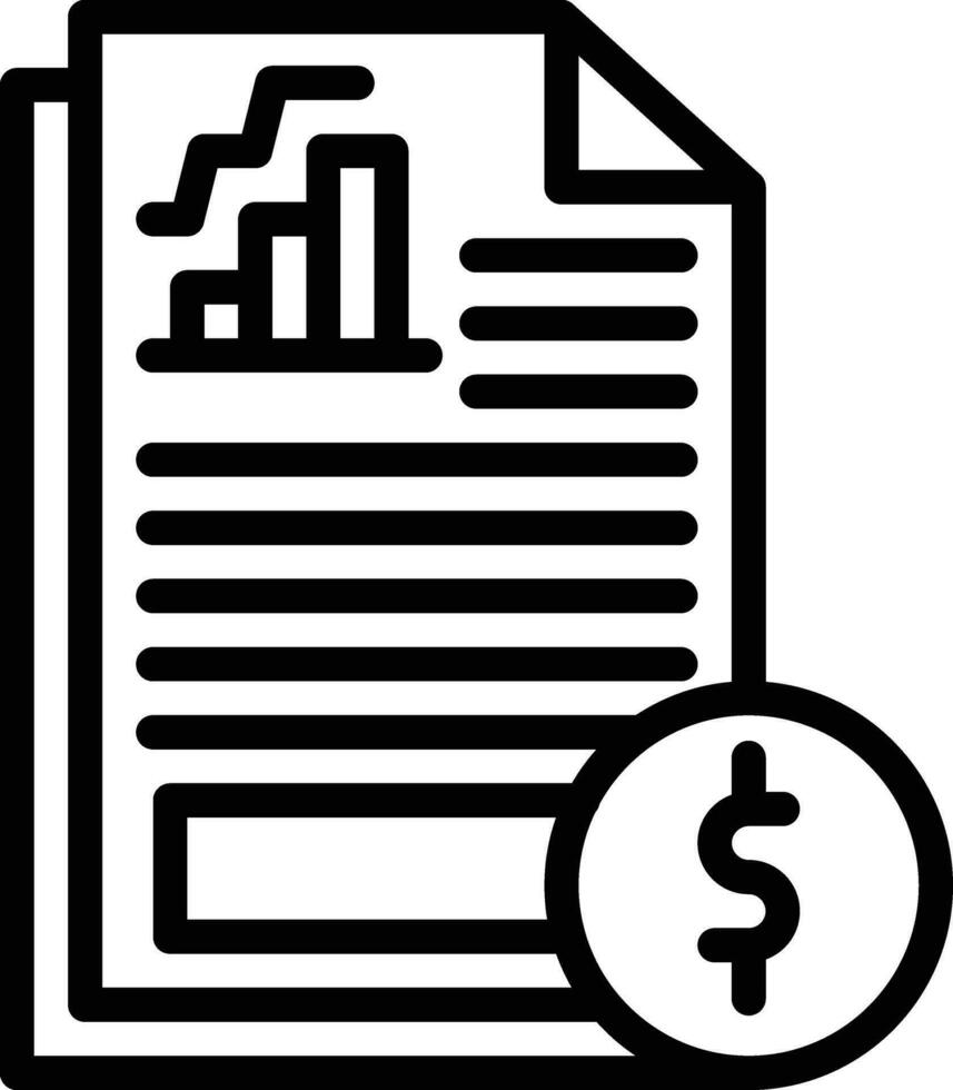 Financial Statements Vector Icon