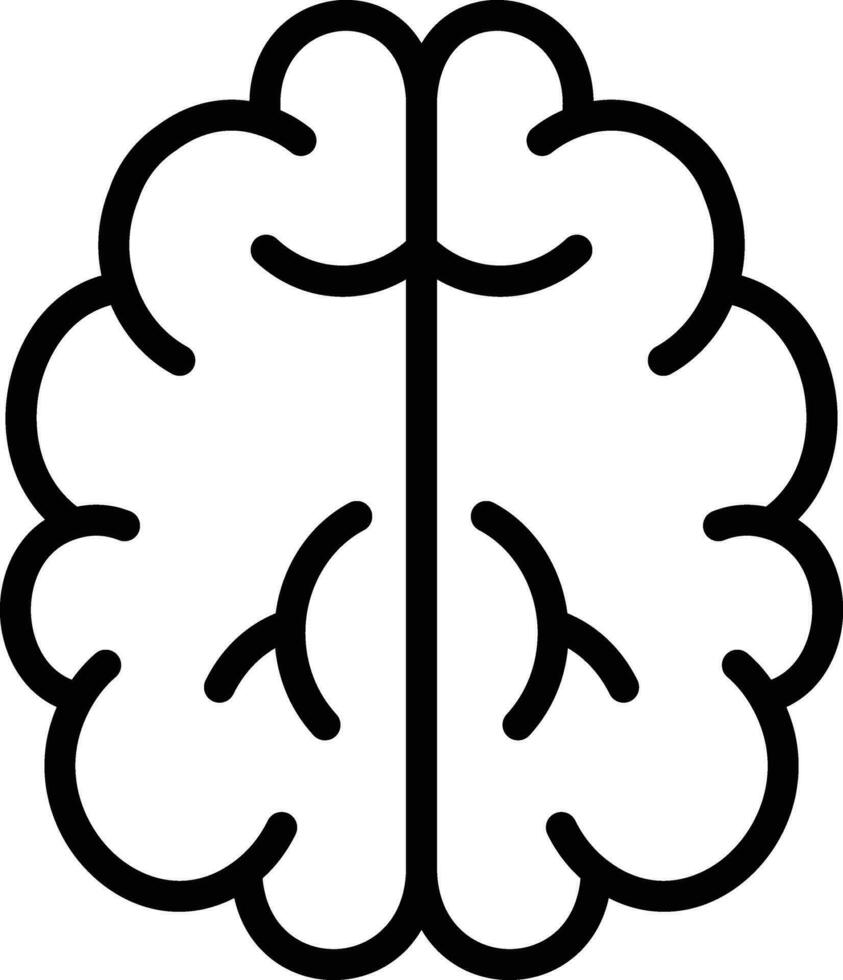 icono de vector de cerebro