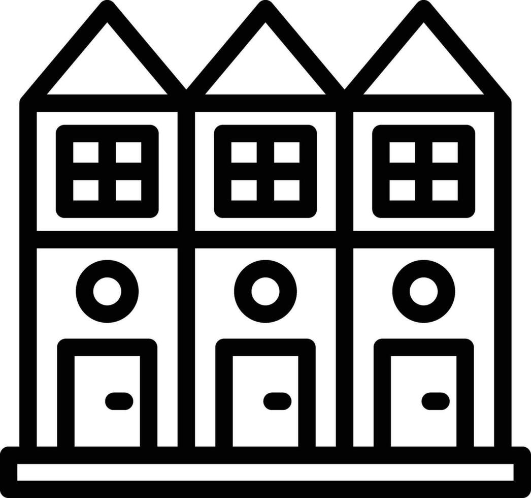 Townhouse Vector Icon