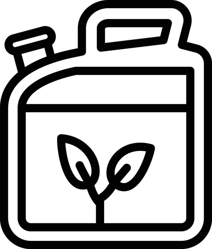 Biofuel Can Vector Icon