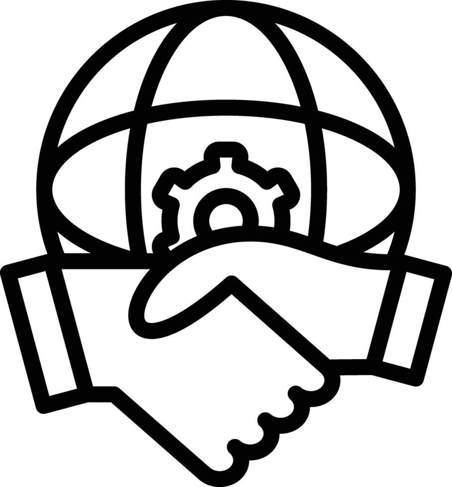 Global Partnership Vector Icon