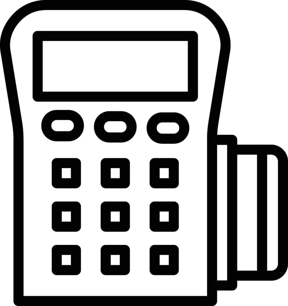 Pos Terminal Vector Icon