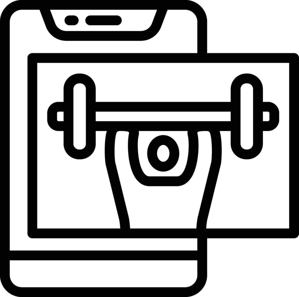 Weight Lifting Vector Icon