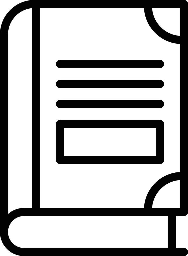 Closed Book Vector Icon