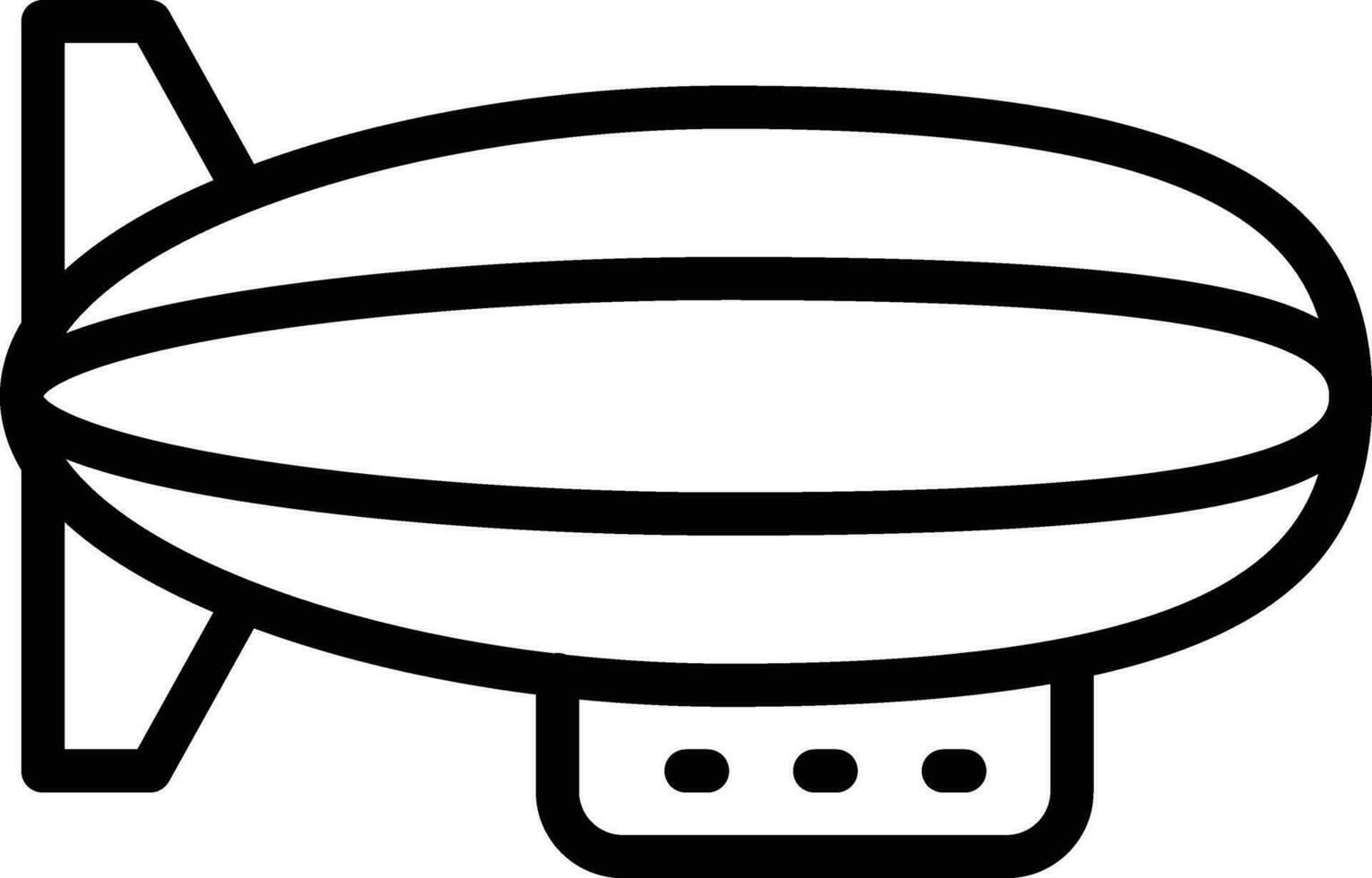 Zeppelin Vector Icon