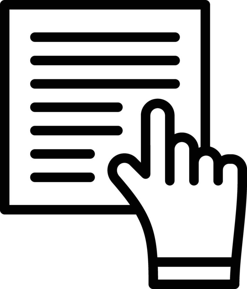 Study Hand Vector Icon