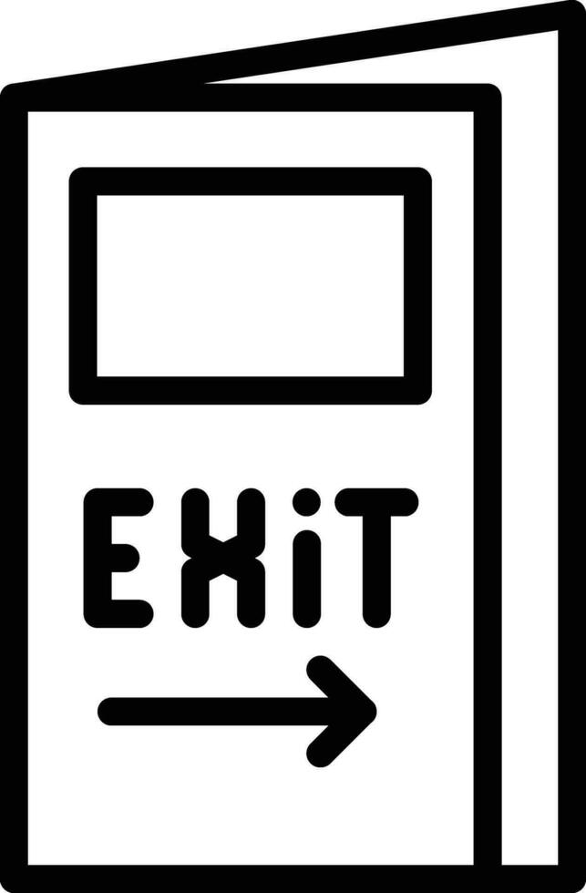 emergencia salida vector icono
