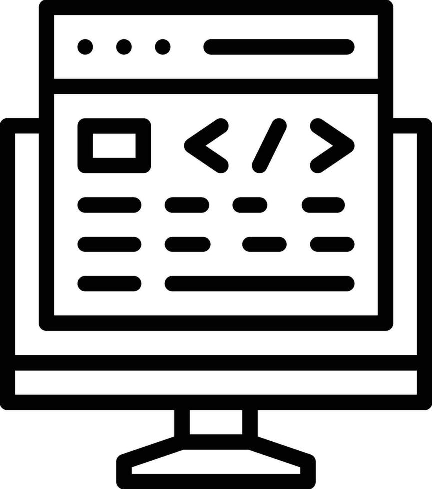 computadora sitio web vector icono