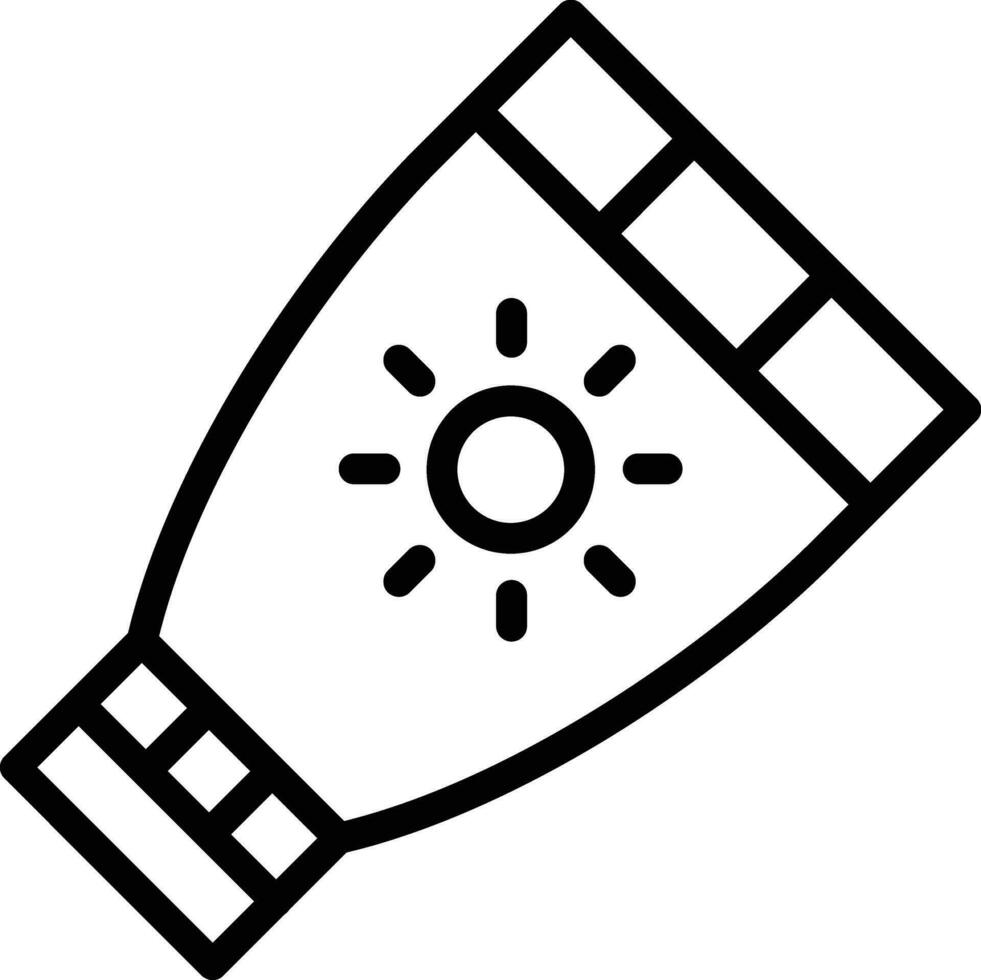 icono de vector de protector solar