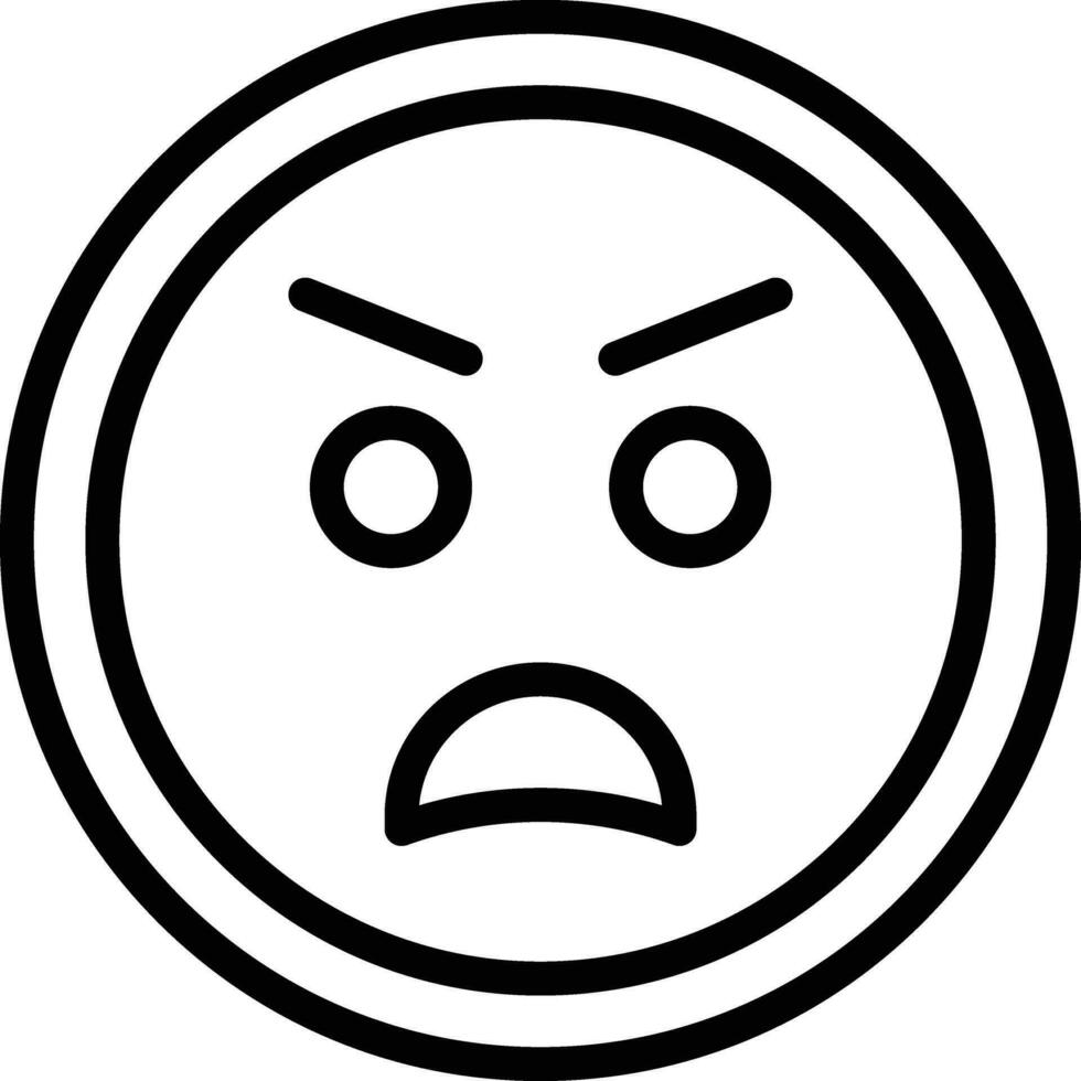 Anger Vector Icon