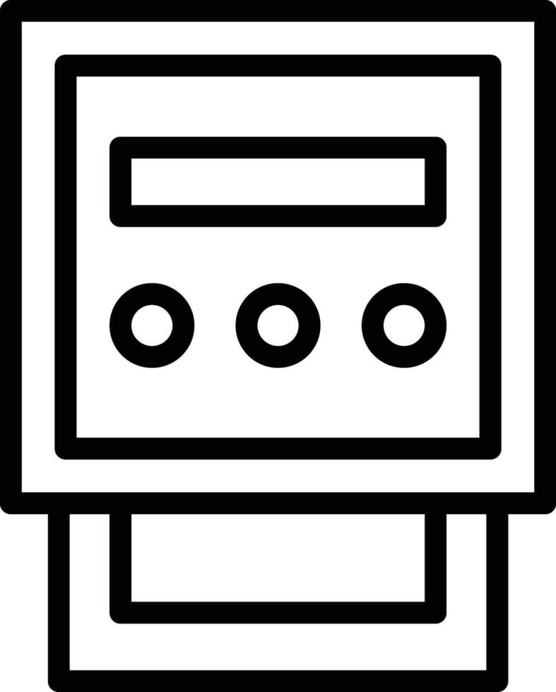 Electric Meter Vector Icon