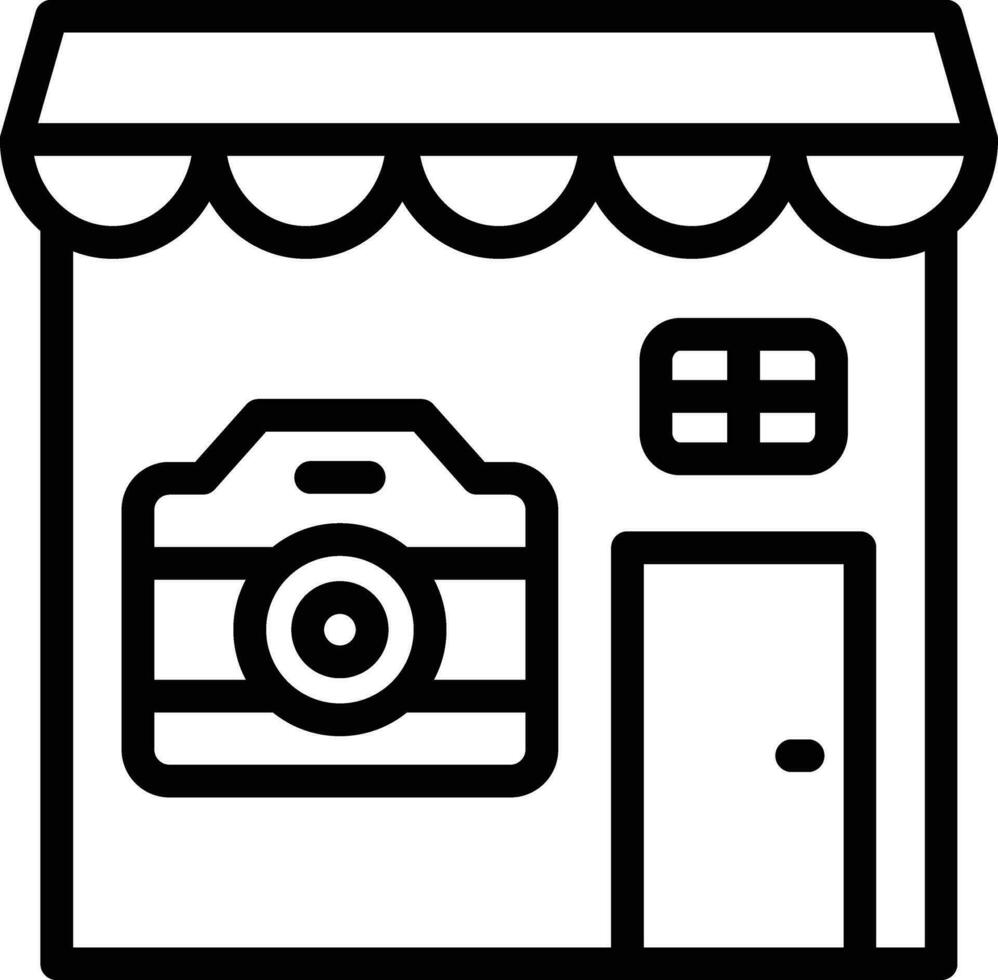 Camera Shop Vector Icon