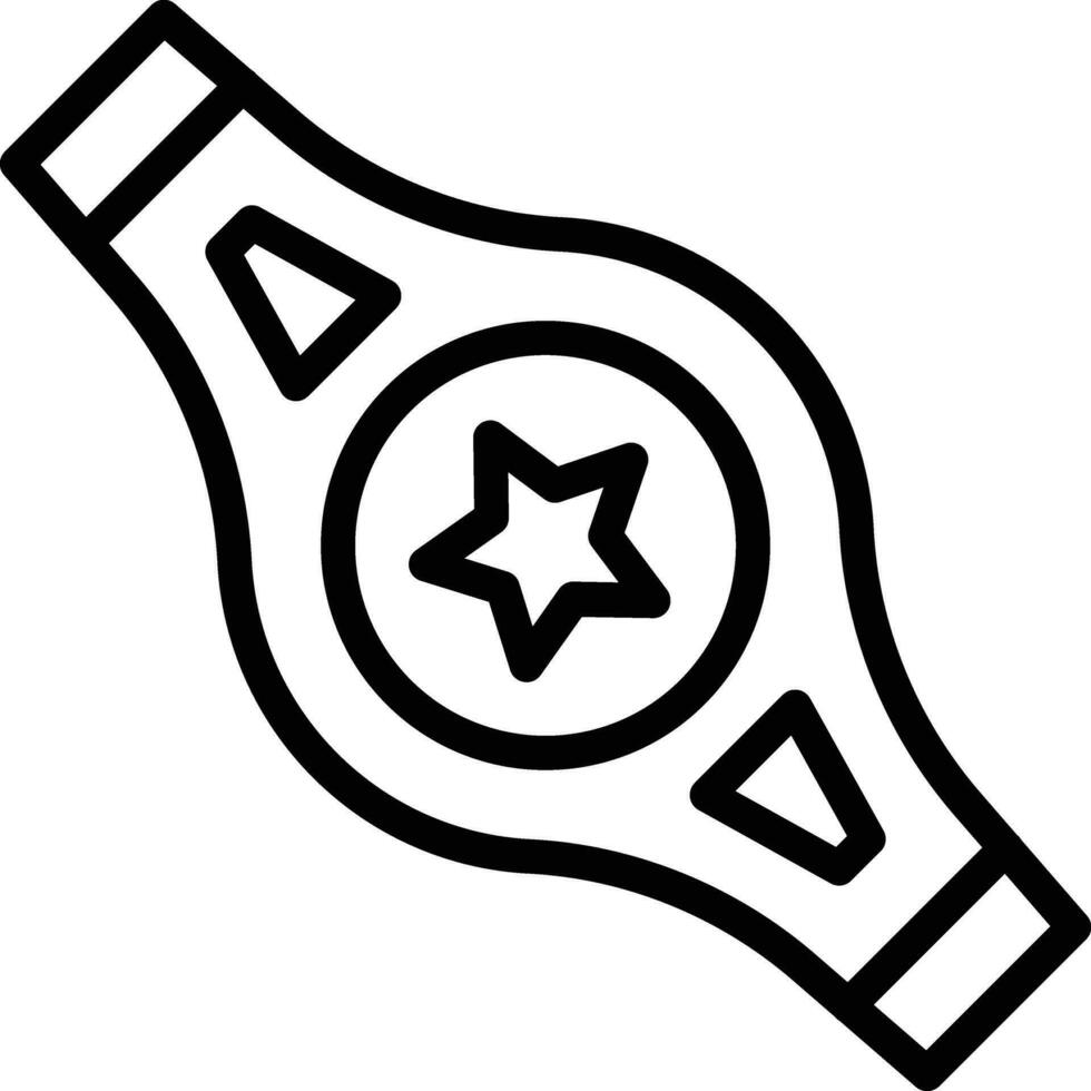 Champion Belt Vector Icon