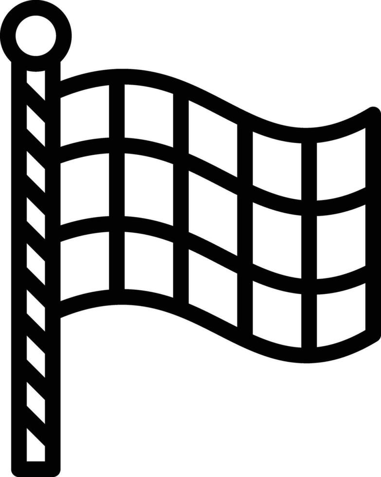 Checkered Flags Vector Icon