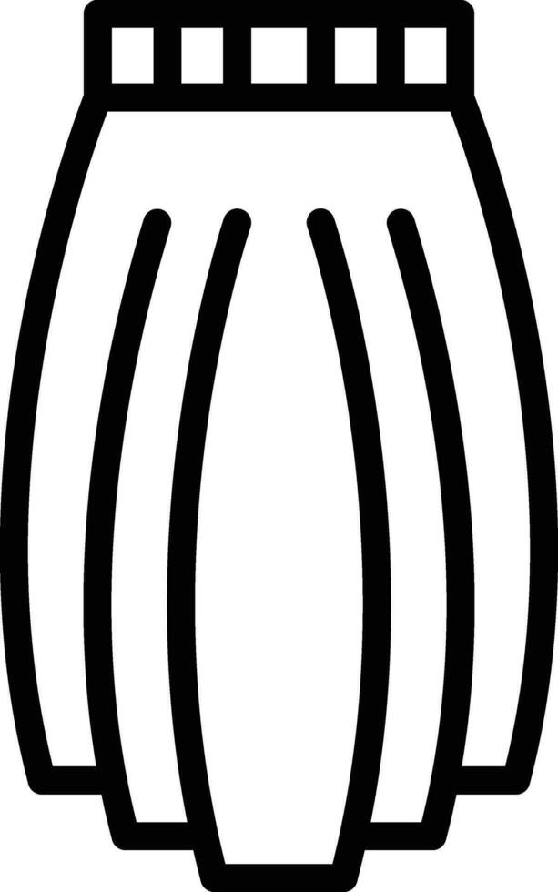 Long Skirt Vector Icon