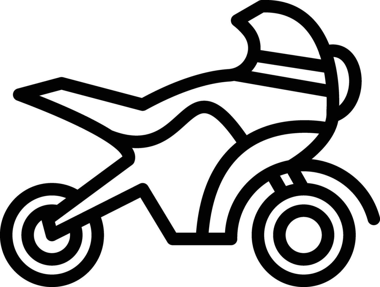 Race Bike Vector Icon