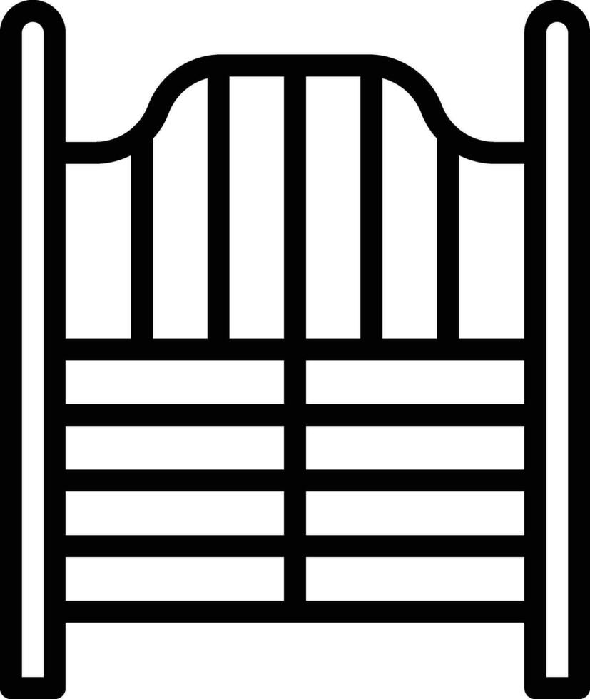 Saloon Gate Vector Icon