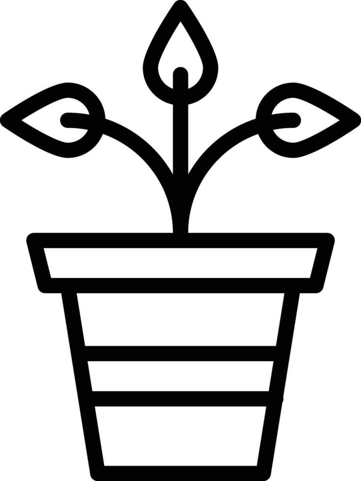 Plant Pot Vector Icon