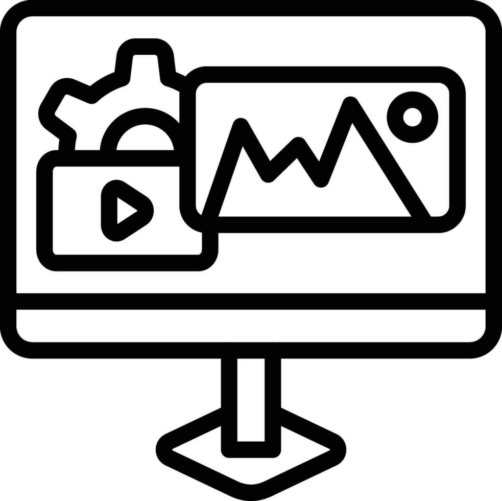 Content Management Vector Icon