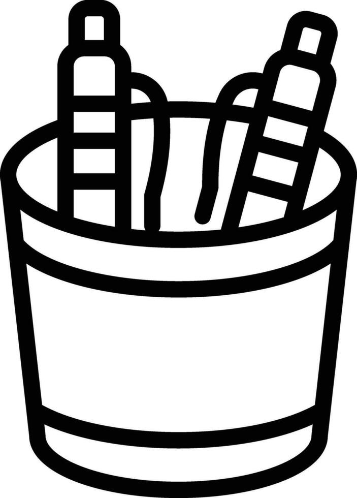 Pen Holder Vector Icon