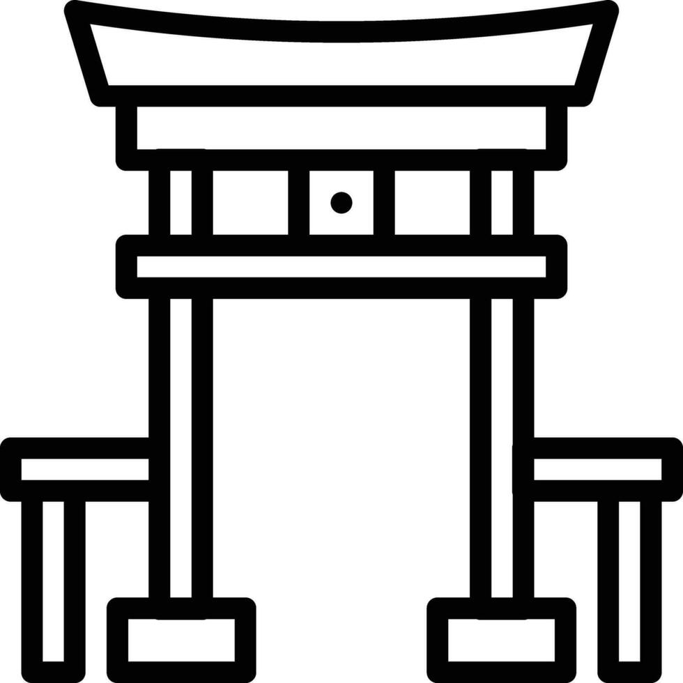 Torii Gate Vector Icon