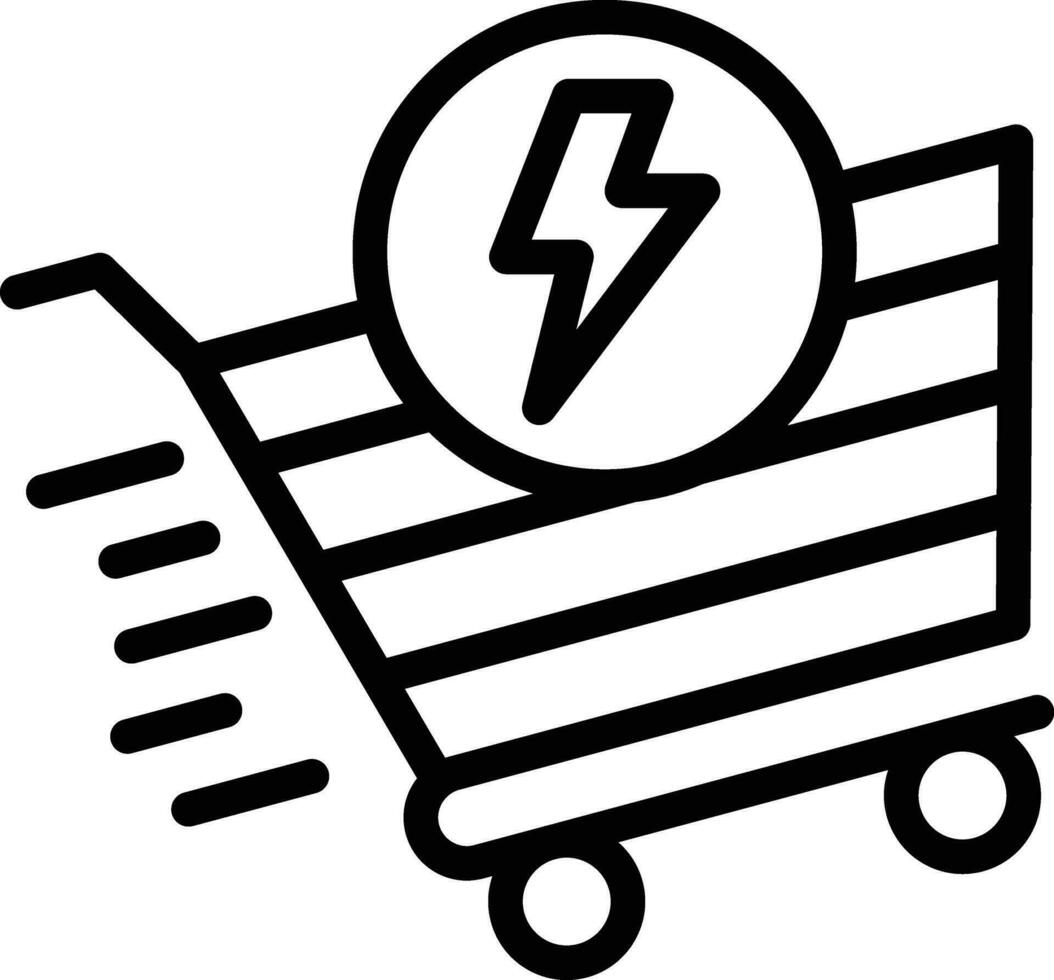 icono de vector de venta flash