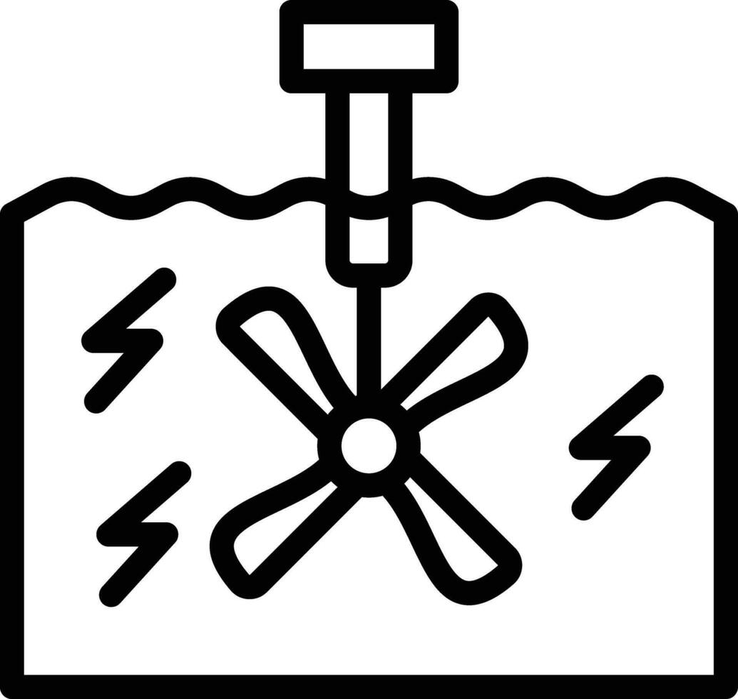 Ocean Energy Vector Icon