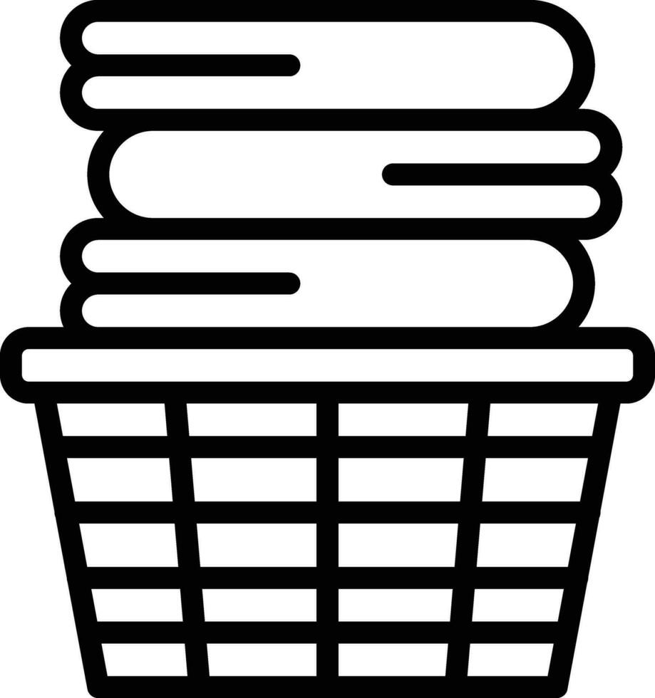 Clothes Basket Vector Icon