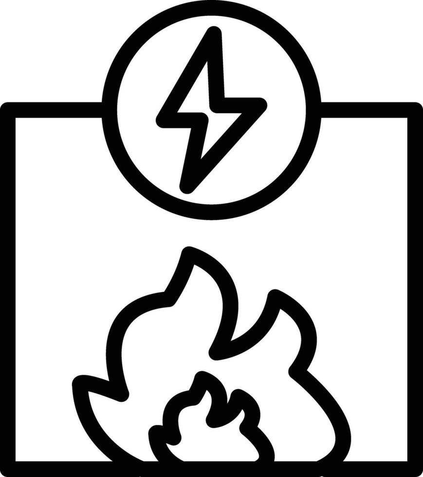 fuego energía vector icono