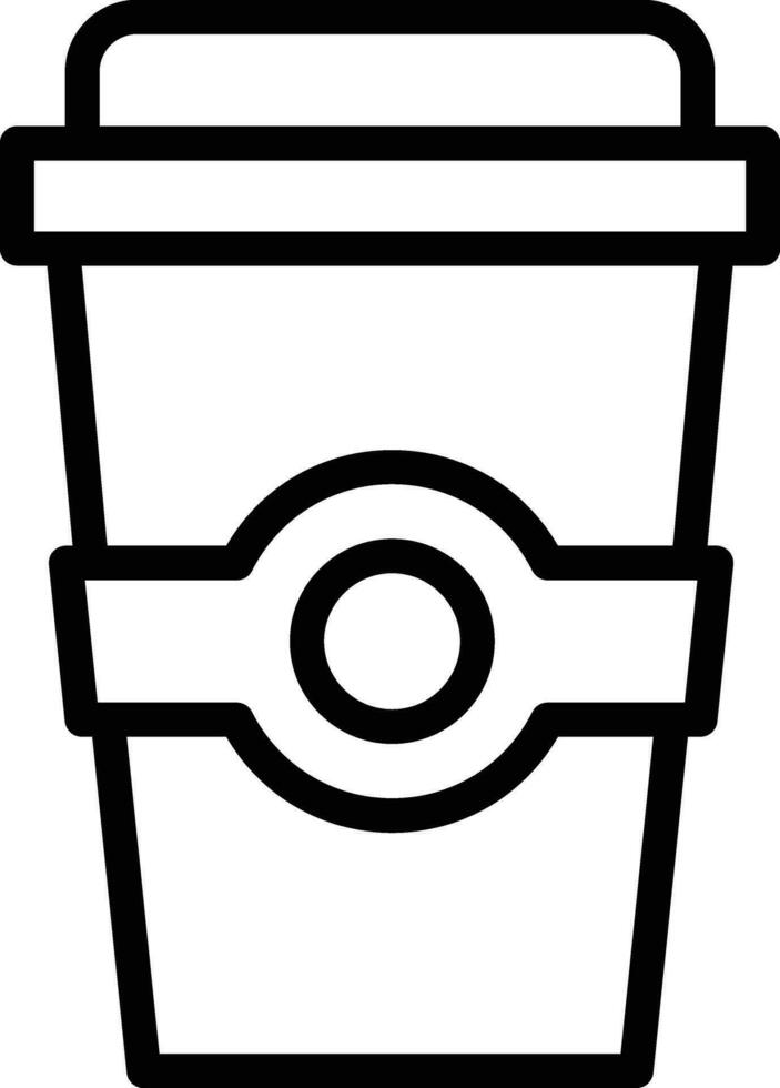 café para llevar vector icono