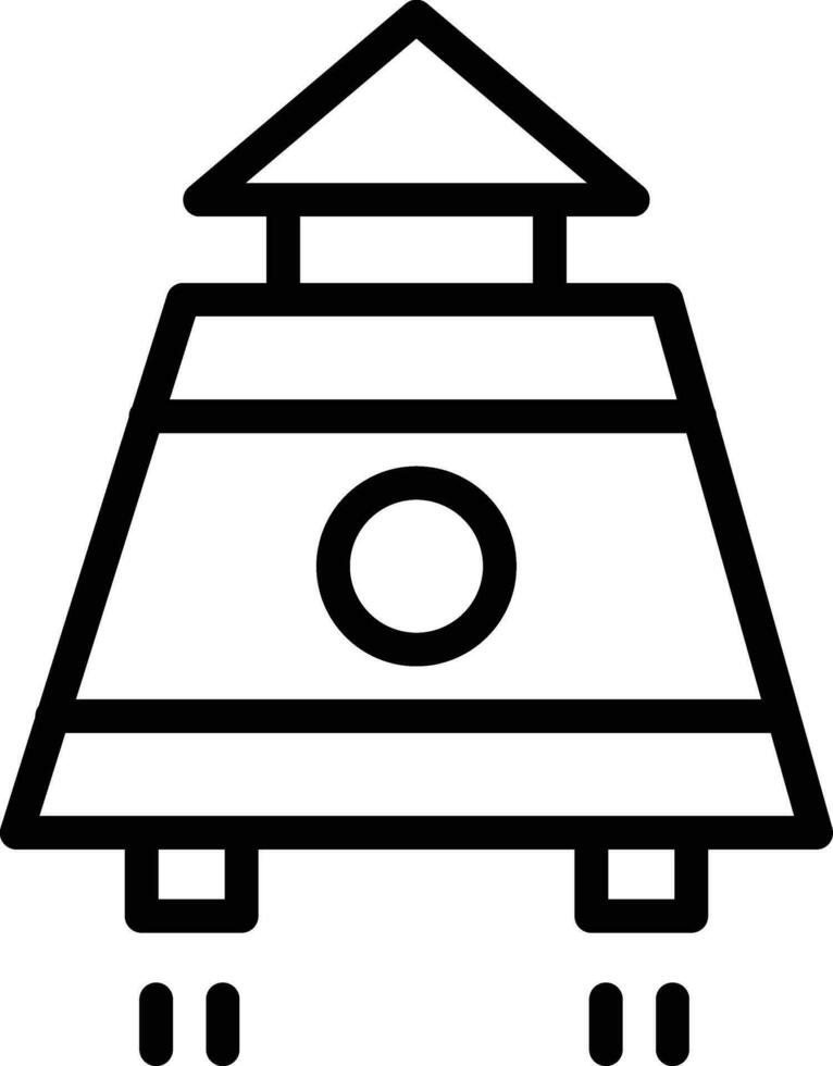 Space Capsule Vector Icon