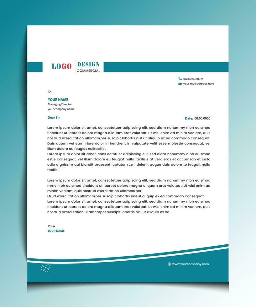 Modern business newsletter magazine letterhead templates for your project design. vector