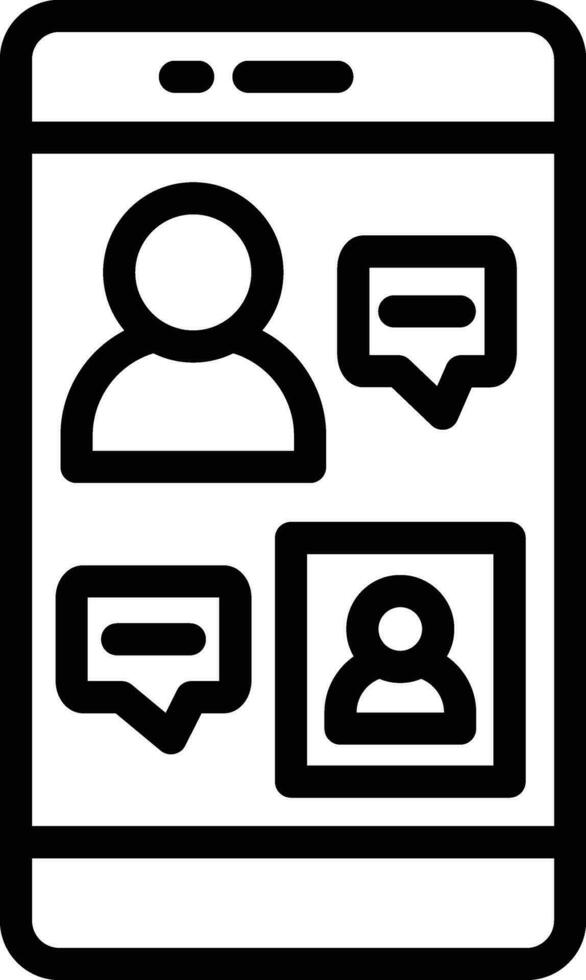 Smartphone Meeting Vector Icon