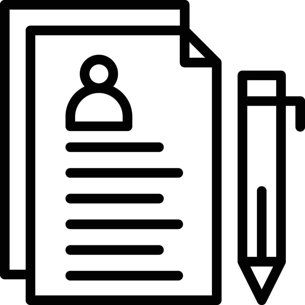 Curriculum Vitae Vector Icon