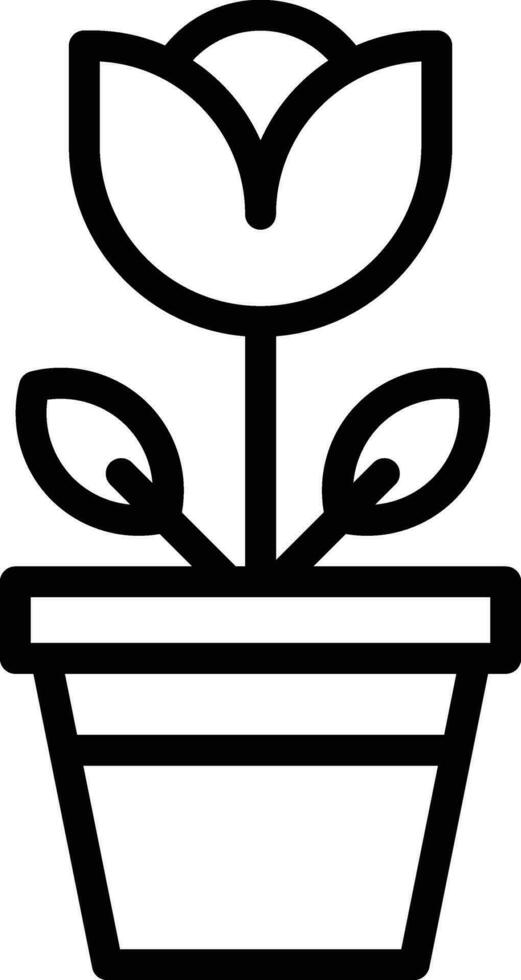 Flower Pot Vector Icon