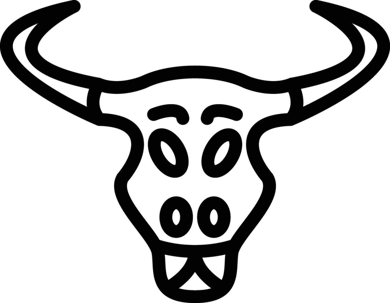 Bull Skull Vector Icon