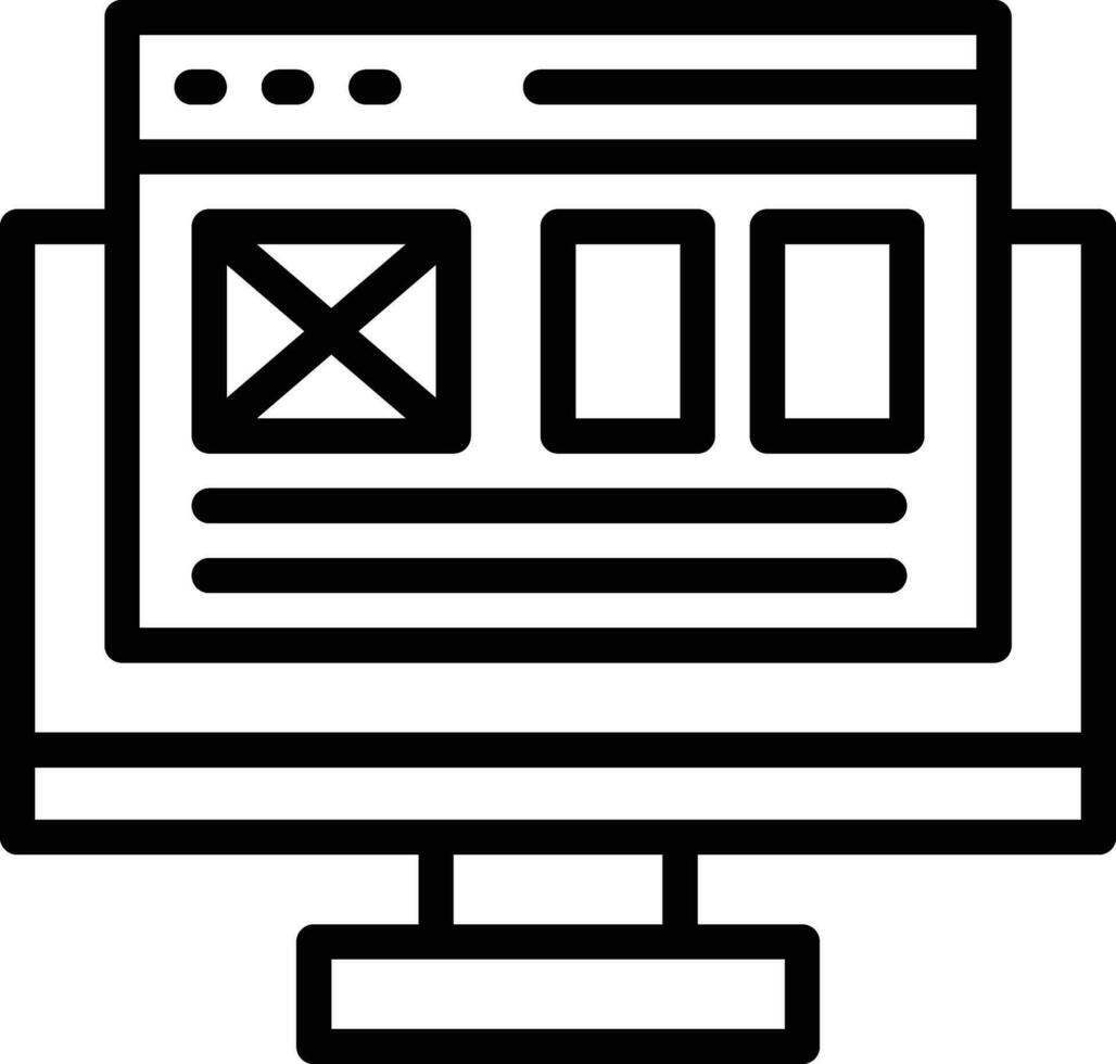 Landing Page Vector Icon