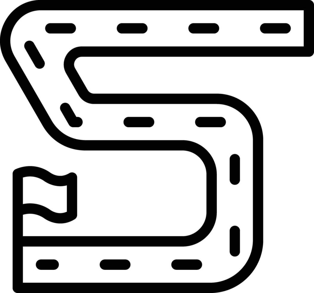 Race Track Vector Icon