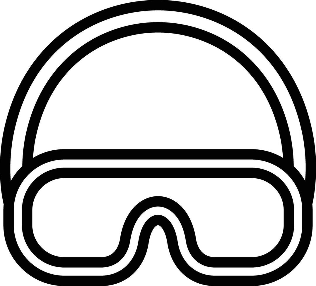 Swimming Glasses Vector Icon