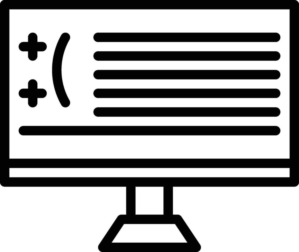 Blue Screen Vector Icon
