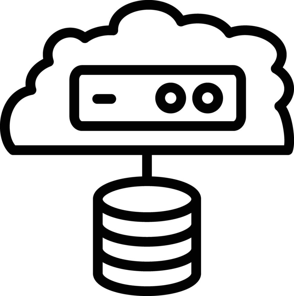 Cloud Storage Vector Icon