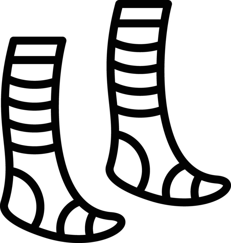 icono de vector de calcetines