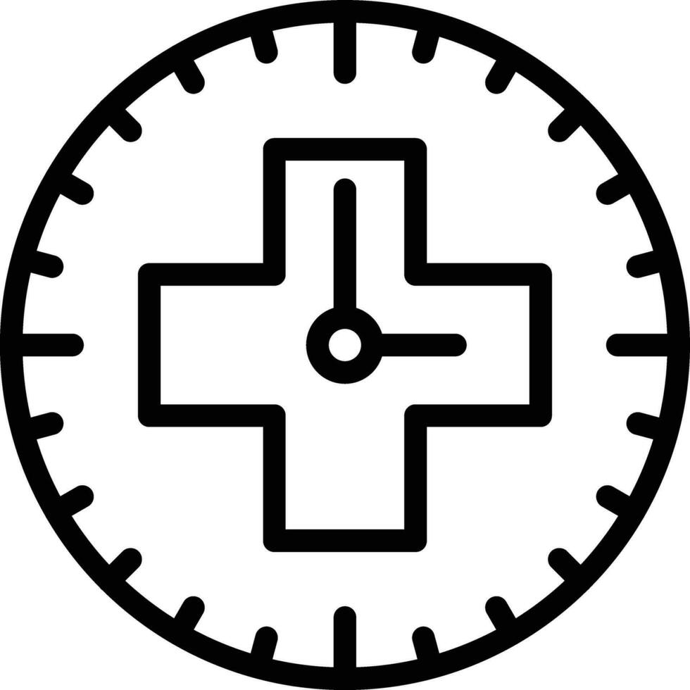 Medical Clock Vector Icon