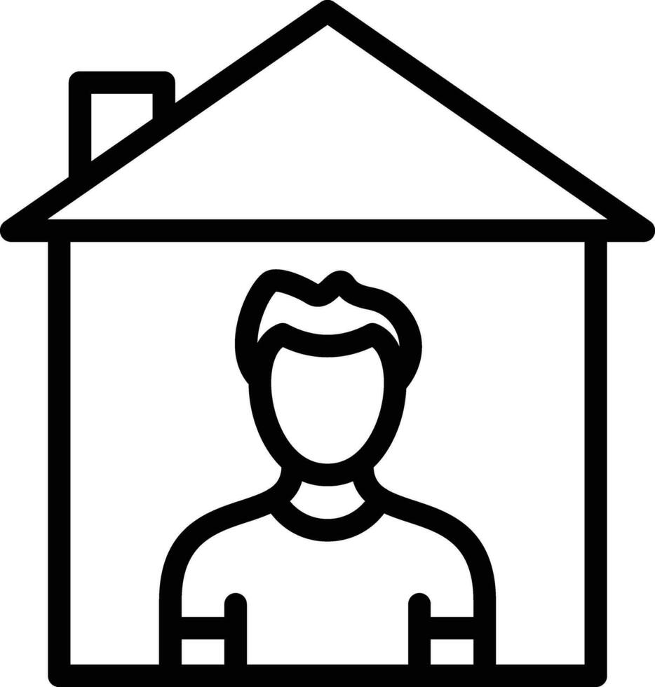 Stay Home Vector Icon